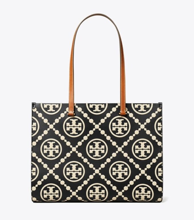 Bolso tote con monograma T Monogram en relieve en contraste Bolso tote con monograma T Monogram en relieve en contraste