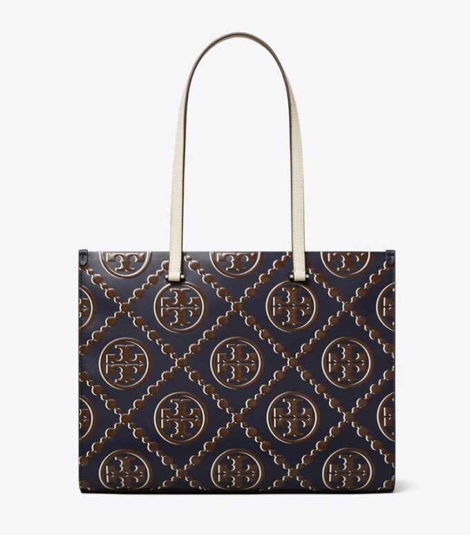 Bolso tote con monograma T Monogram en relieve en contraste Bolso tote con monograma T Monogram en relieve en contraste