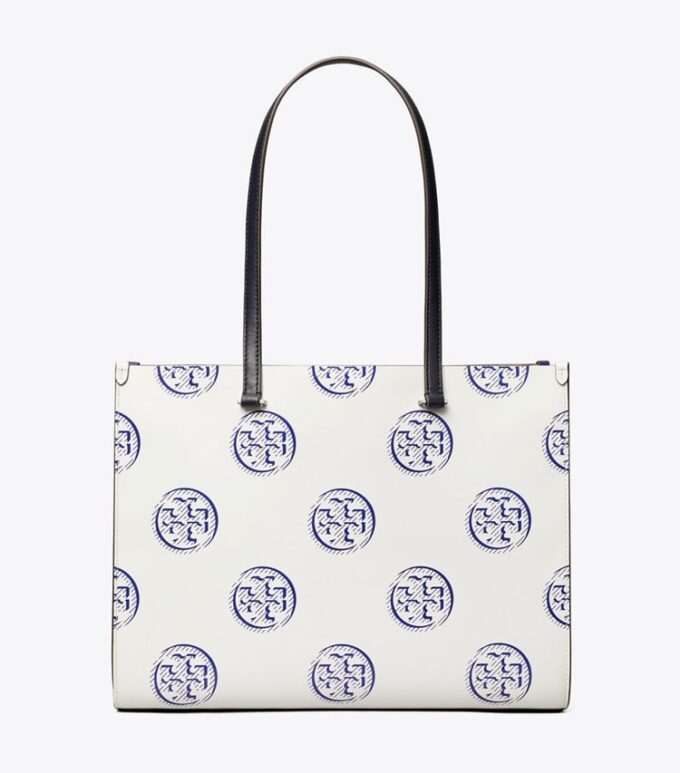 Bolso tote con monograma T Monogram en relieve en contraste