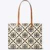 Bolso tote con monograma T Monogram en relieve en contraste Bolso tote con monograma T Monogram en relieve en contraste