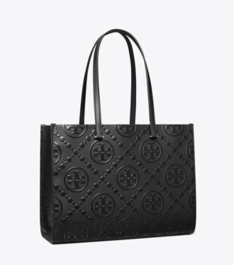 Bolso tote con relieve T Monogram