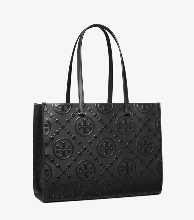 Bolso tote con relieve T Monogram