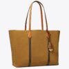 Bolso tote de ante Perry con tres compartimentos