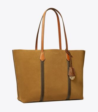 Bolso tote de ante Perry con tres compartimentos