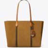 Bolso tote de ante Perry con tres compartimentos
