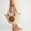 Bolso tote de paja Ella Bolso tote de paja Ella