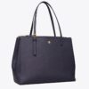 Bolso tote de piel con doble cremallera