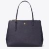 Bolso tote de piel con doble cremallera