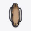 Bolso tote de piel con doble cremallera