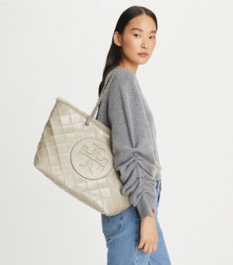 Bolso tote Ella Chain Shearling