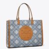 Bolso tote Ella T Monogram Denim Bolso tote Ella T Monogram Denim