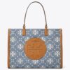 Bolso tote Ella T Monogram Denim Bolso tote Ella T Monogram Denim