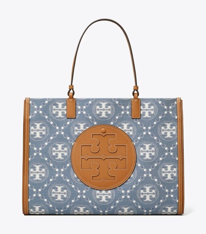 Bolso tote Ella T Monogram Denim Bolso tote Ella T Monogram Denim