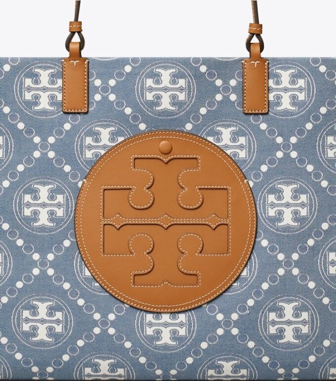 Bolso tote Ella T Monogram Denim Bolso tote Ella T Monogram Denim