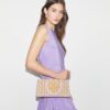 Bolso tote Ella tejido a mano con diseño este-oeste Bolso tote Ella tejido a mano con diseño este-oeste