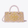 Bolso tote Ella tejido a mano con diseño este-oeste Bolso tote Ella tejido a mano con diseño este-oeste