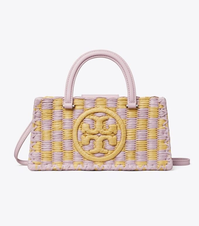 Bolso tote Ella tejido a mano con diseño este-oeste Bolso tote Ella tejido a mano con diseño este-oeste