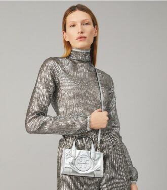 Bolso tote micro metálico Ella