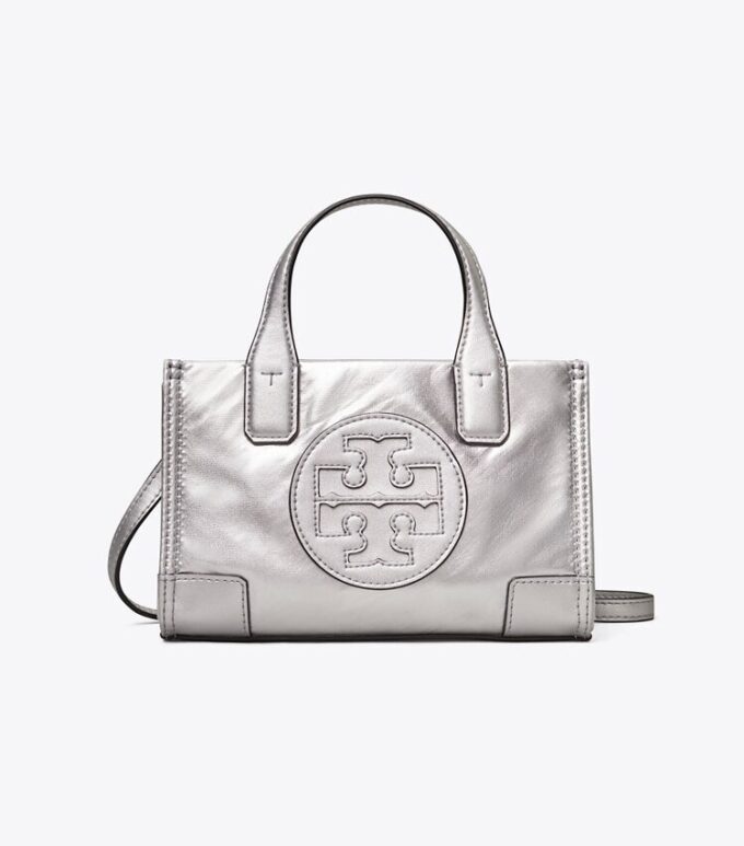 Bolso tote micro metálico Ella Bolso tote micro metálico Ella