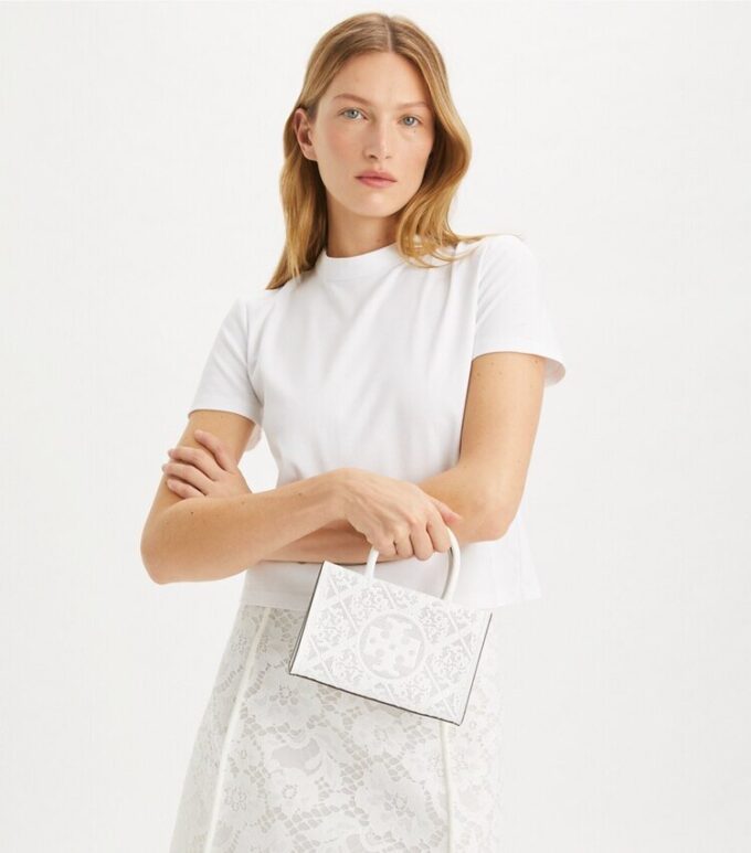 Bolso tote mini Ella Bio perforado Bolso tote mini Ella Bio perforado