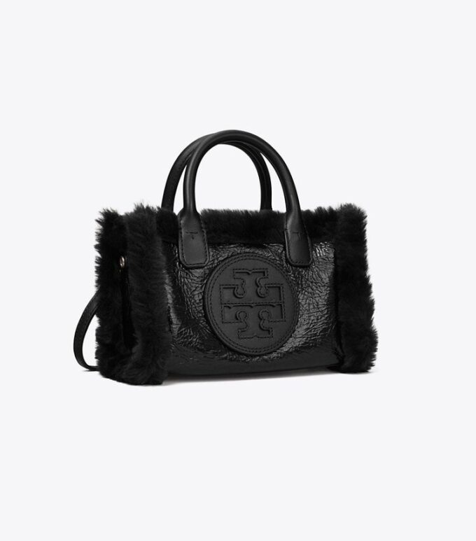 Bolso tote Mini Ella de piel sintética patentada Bolso tote Mini Ella de piel sintética patentada