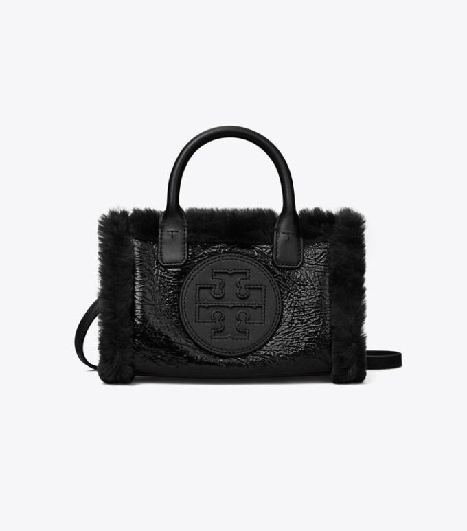 Bolso tote Mini Ella de piel sintética patentada Bolso tote Mini Ella de piel sintética patentada