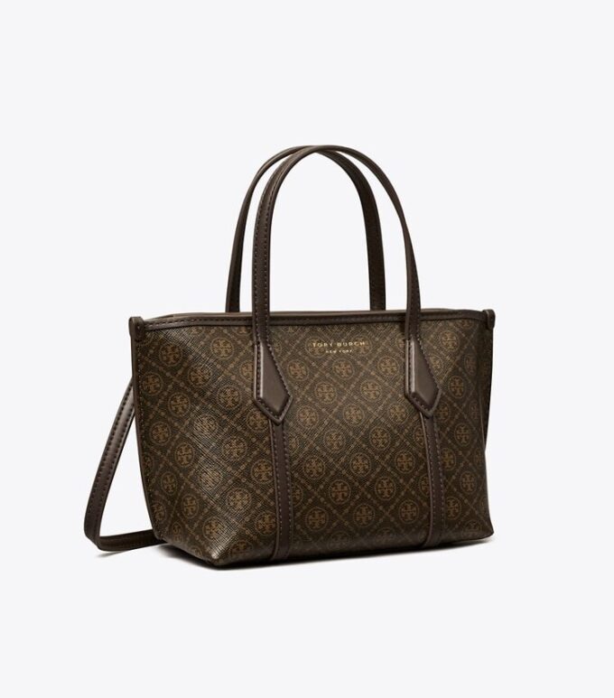 Bolso tote mini Perry de lona recubierta Bolso tote mini Perry de lona recubierta