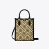 Bolso tote mini T Monogram Raffia
