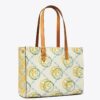 Bolso tote pequeño con T Monogram en relieve en contraste Bolso tote pequeño con T Monogram en relieve en contraste