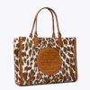 Bolso tote pequeño de lona con estampado de leopardo Ella Bolso tote pequeño de lona con estampado de leopardo Ella