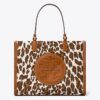 Bolso tote pequeño de lona con estampado de leopardo Ella Bolso tote pequeño de lona con estampado de leopardo Ella