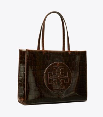 Bolso tote pequeño Ella con estampado de cocodrilo