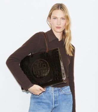 Bolso tote pequeño Ella con estampado de cocodrilo