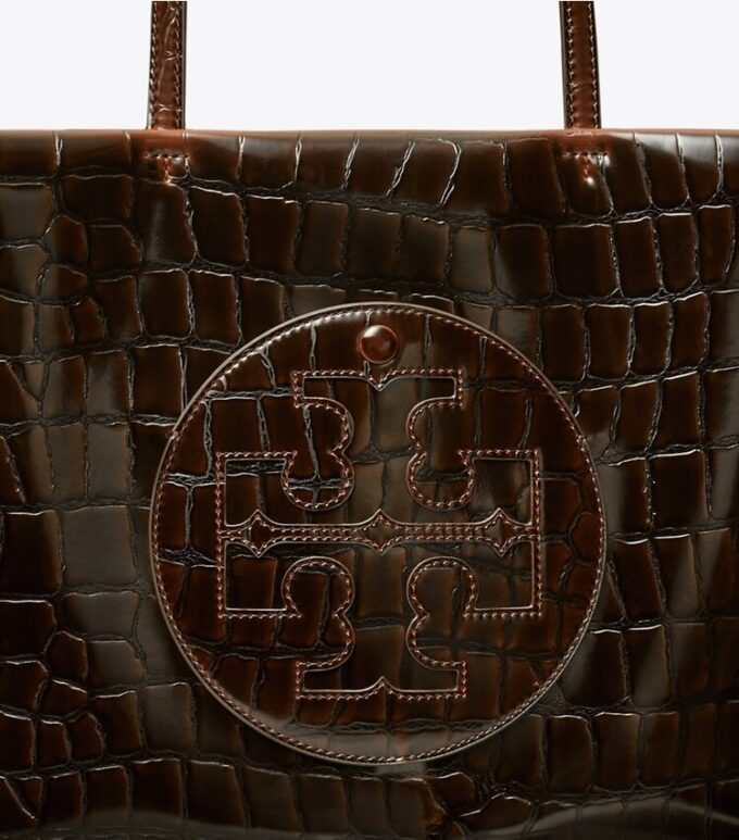 Bolso tote pequeño Ella con estampado de cocodrilo Bolso tote pequeño Ella con estampado de cocodrilo
