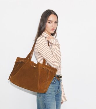 Bolso tote Romy de gamuza