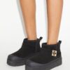 Botas con plataforma de piel de oveja Mellow Botas con plataforma de piel de oveja Mellow