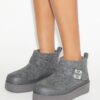 Botas con plataforma de piel de oveja Mellow Botas con plataforma de piel de oveja Mellow