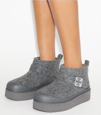 Botas con plataforma de piel de oveja Mellow