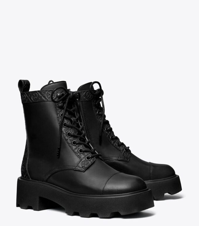 Botas con suela gruesa y T Monogram Botas con suela gruesa y T Monogram