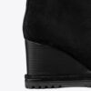 Botas de cuña con suela gruesa y logotipo en ante Botas de cuña con suela gruesa y logotipo en ante