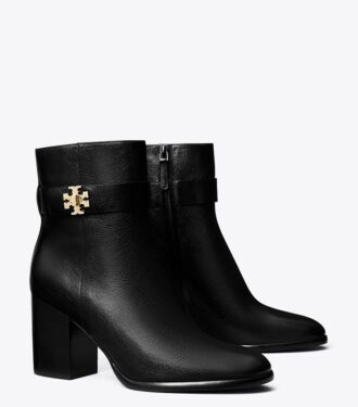 Botines con tacón y cierre giratorio