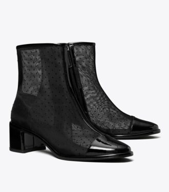 Botines de tacón bajo con puntera