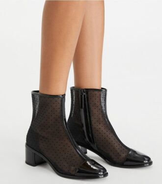 Botines de tacón bajo con puntera