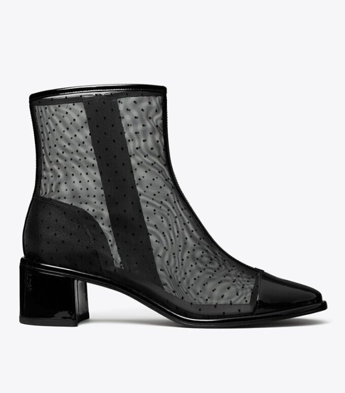 Botines de tacón bajo con puntera
