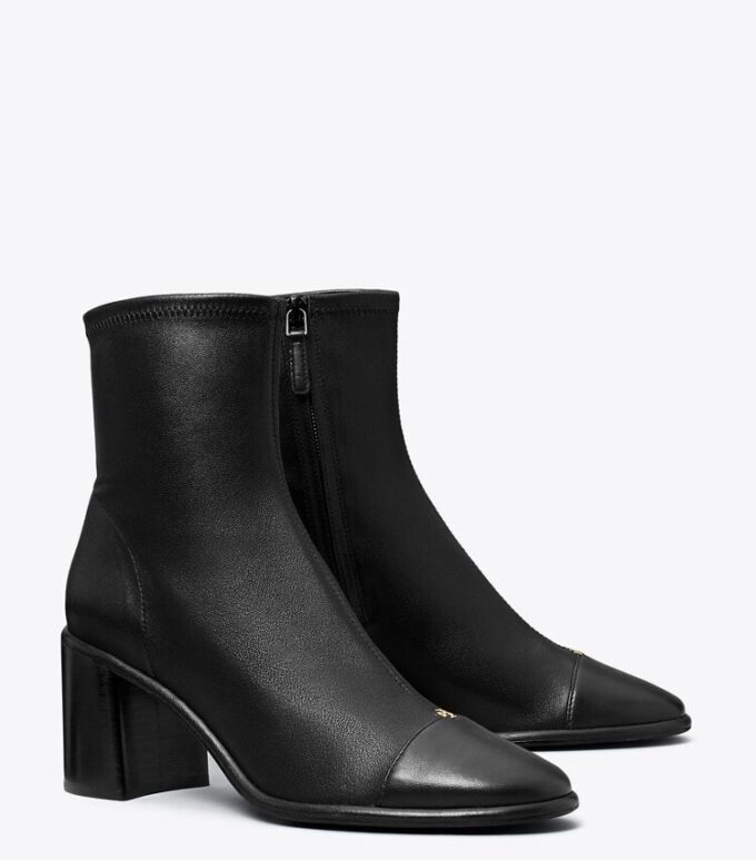 Botines de tacón con puntera Botines de tacón con puntera