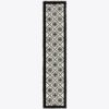 Bufanda rectangular con borde con T Monogram