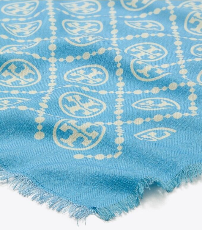 Bufanda rectangular con monograma T Monogram