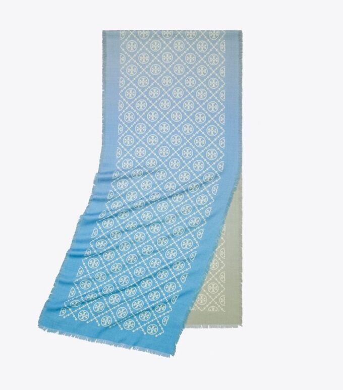 Bufanda rectangular con monograma T Monogram
