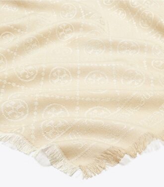 Bufanda rectangular de jacquard con T Monogram