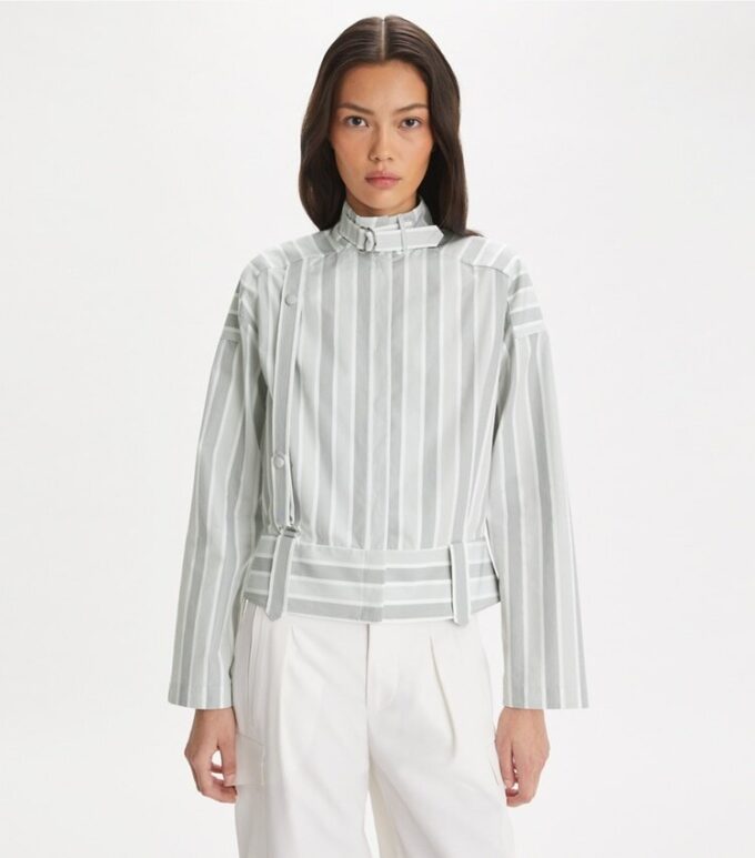 Camisa de algodón a rayas